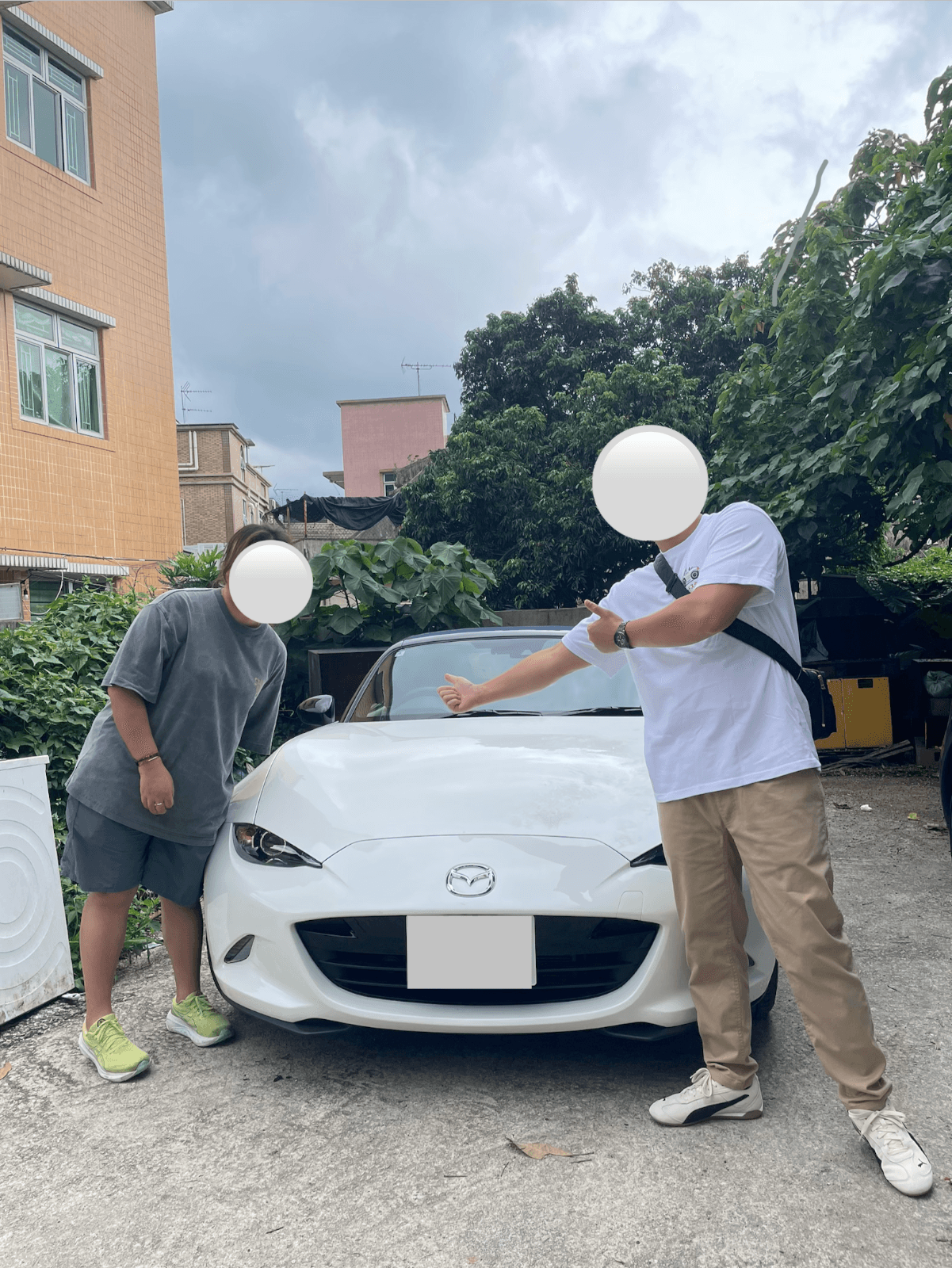 Wayne Leung 交車相片:白色 Mazda MX-5